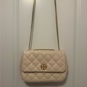 Tory Burch Cream Willa handbag
